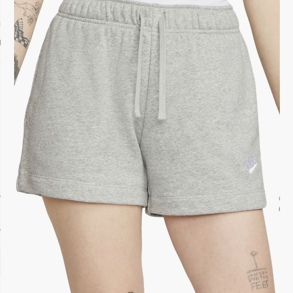 Nike Gray Athletic Shorts with Elastic Waistband